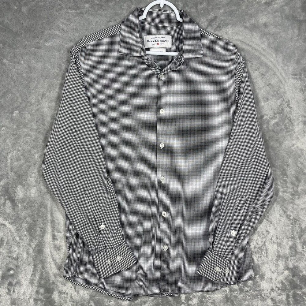Mizzen+Main Spinnaker Collection Mens‎ Medium Standard Fit Button-Up Shirt